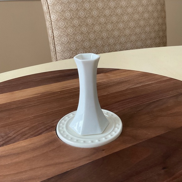 White Place Card Vase Platter Decor 💐 - Picture 4 of 7